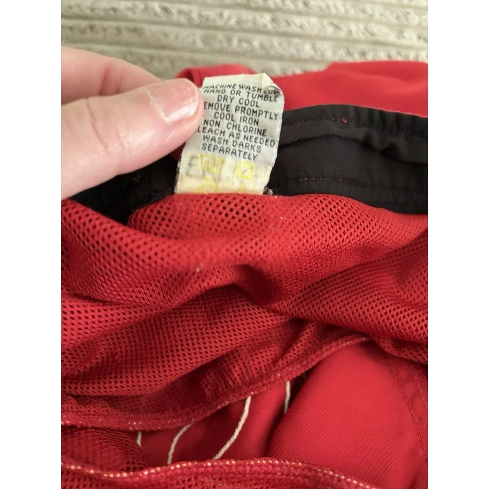 Vintage Quicksilver Spell‎ out Swim Trunks Size Large 16-18 Red